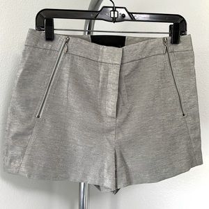 Isabel Lu Metallic silver shorts size M